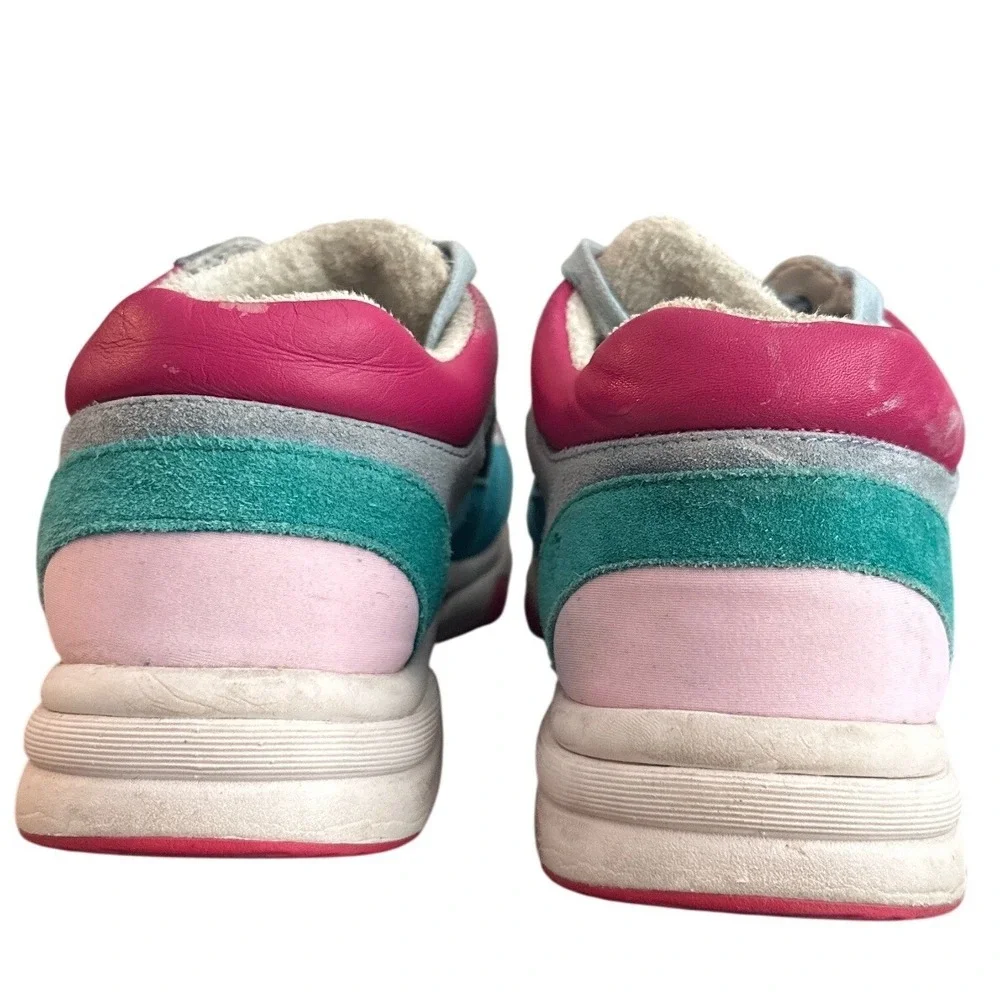 Chanel G34360 CC Sneakers Multicolor Suede Mesh Trainers EU 39 US 9